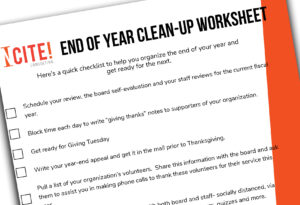 end of year clean-up checklist